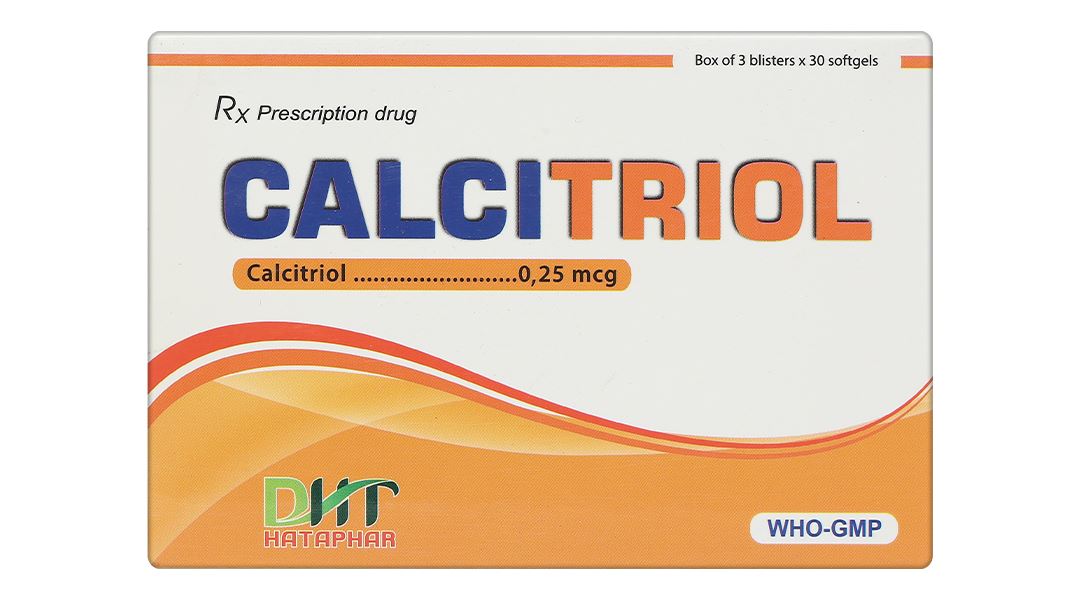 Calcitriol DHT 0.25mcg điều trị rối loạn chuyển hóa calci, loãng xương