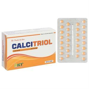 Calcitriol DHT 0.25mcg điều trị rối loạn chuyển hóa calci, loãng xương