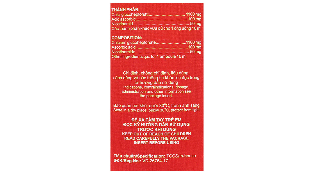 Dung dịch uống Calciumboston Ascorbic trị thiếu canxi, vitamin C