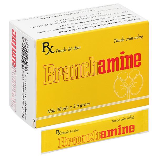 Thuốc cốm Branchamine cung cấp các acid amin trong suy thận mạn tính