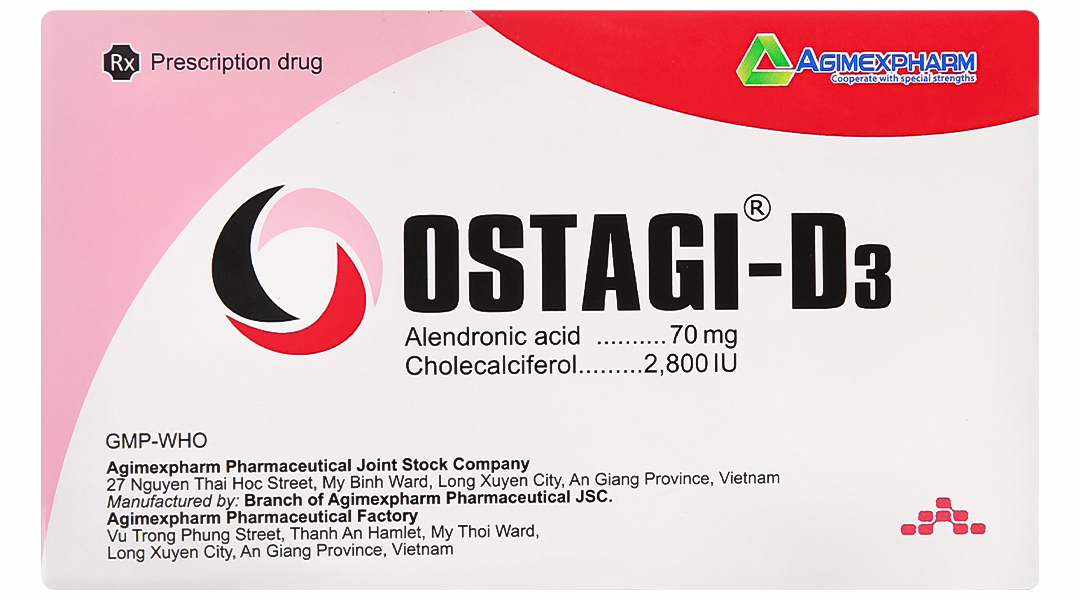 Ostagi-D3 ngăn ngừa và điều trị loãng xương (1 vỉ x 4 viên) - 2