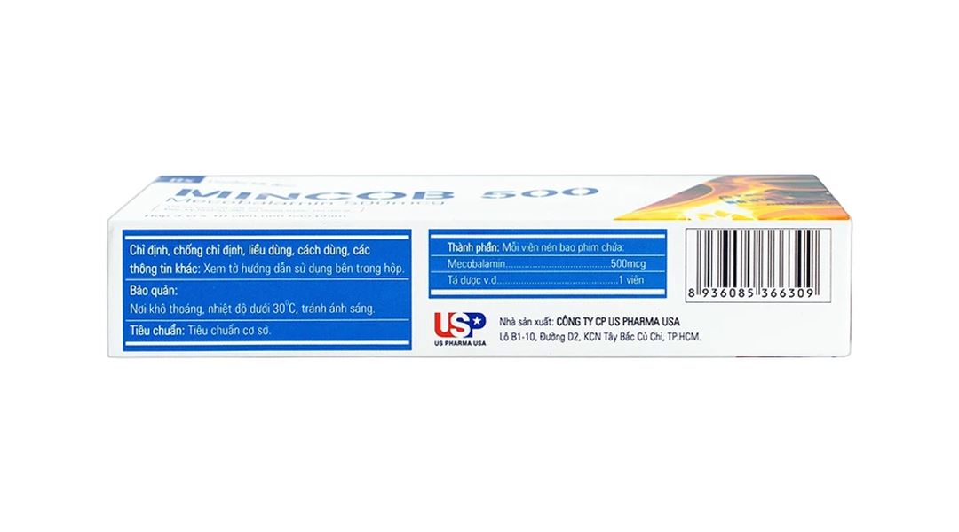 Mincob 500 điều trị và dự phòng thiếu vitamin B12
