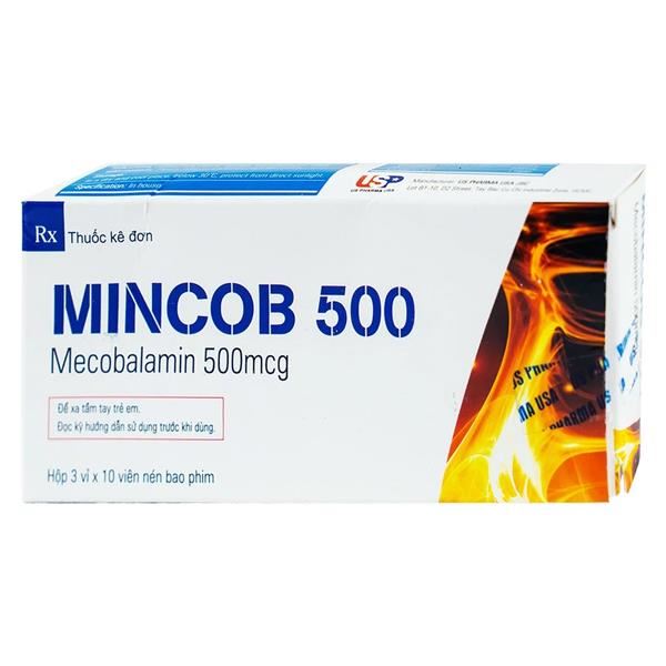 Mincob 500 điều trị và dự phòng thiếu vitamin B12