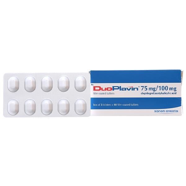 DuoPlavin 75mg/100mg phòng và trị huyết khối