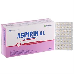 Aspirin 81 dự phòng đột quỵ, nhồi máu cơ tim