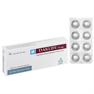 Daklife 75mg phòng và trị huyết khối