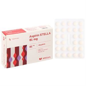 Aspirin Stella 81mg dự phòng đột quỵ, nhồi máu cơ tim