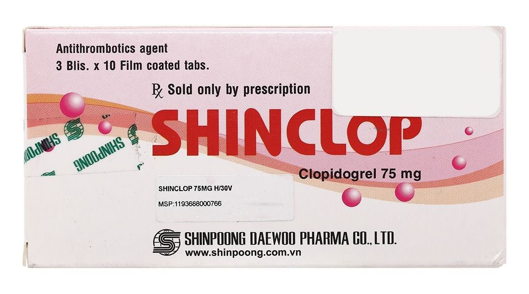 Shinclop 75mg ngừa xơ vữa động mạch