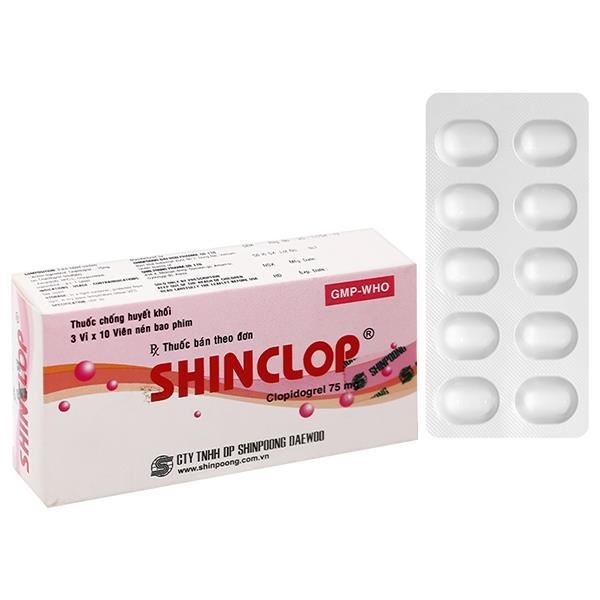 Shinclop 75mg ngừa xơ vữa động mạch