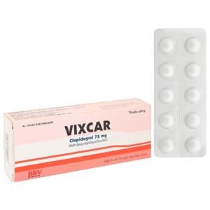 Vixcar 75mg phòng ngừa các biến cố huyết khối do xơ vữa