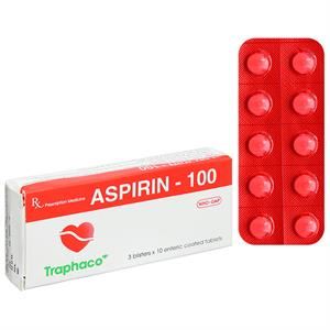 Aspirin-100 Traphaco dự phòng đột quỵ, nhồi máu cơ tim