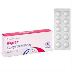 Caplor 75mg dự phòng biến cố do huyết khối động mạch