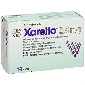 Xarelto 2.5mg phòng ngừa huyết khối, phòng ngừa đột quỵ và nhồi máu