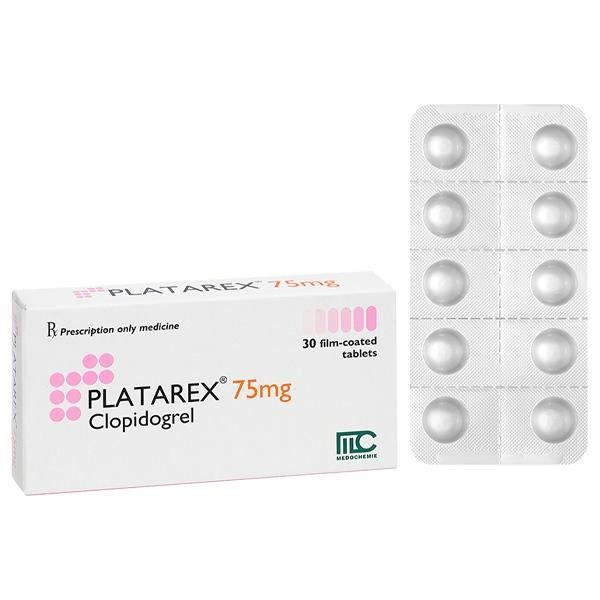 Platarex 75mg phòng ngừa các biến cố huyết khối động mạch