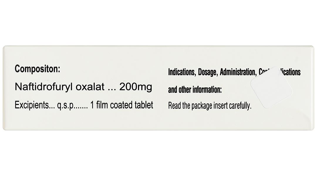 Naftizine 200mg điều trị viêm động mạch tắc nghẽn mãn tính chi dưới