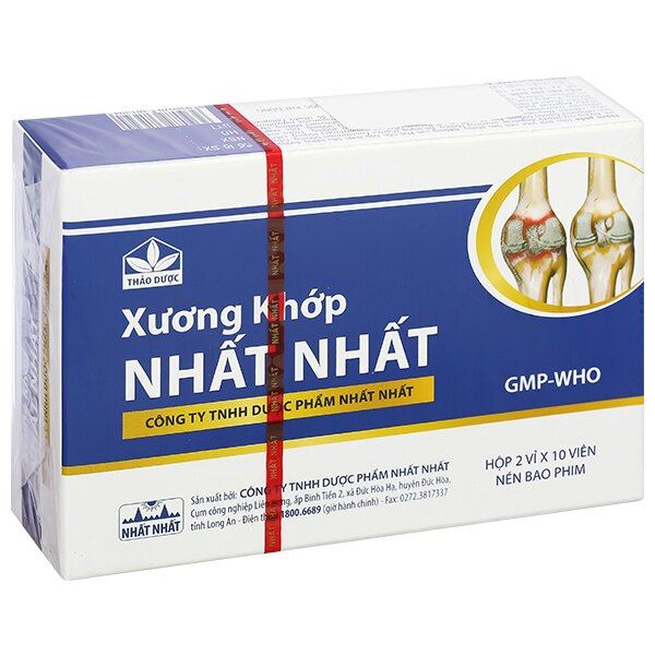 Xương Khớp Nhất Nhất trị đau lưng, đau thần kinh tọa, thoái hóa khớp