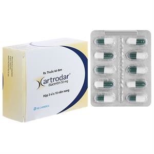 Artrodar 50mg trị triệu chứng thoái hóa xương khớp