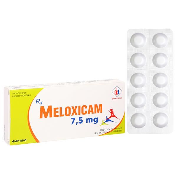 Meloxicam Domesco 7.5mg giảm triệu chứng của viêm xương khớp