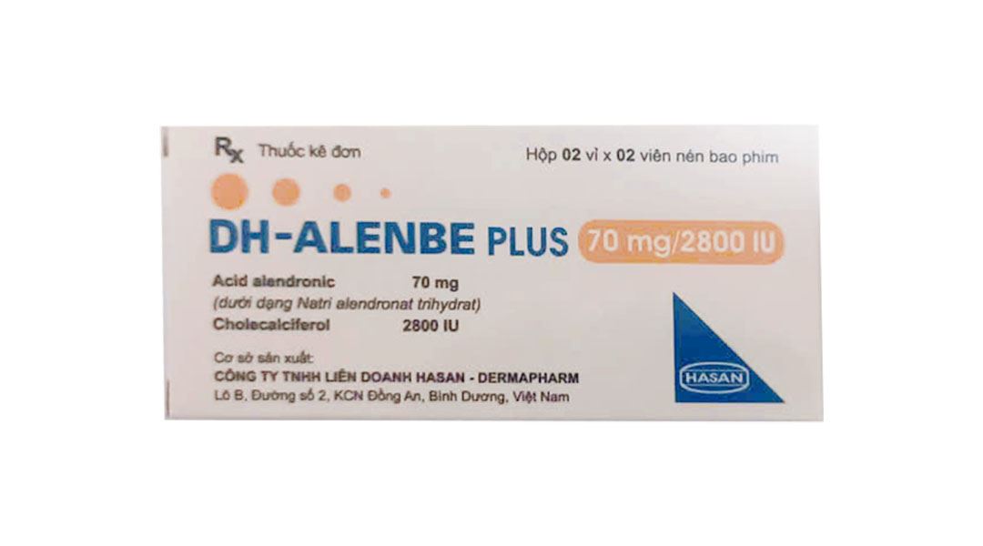 DH-Alenbe Plus 70mg/2800IU điều trị loãng xương