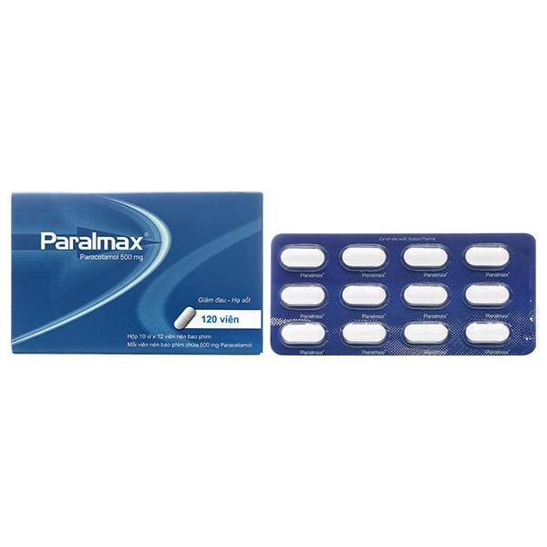 Paralmax 500mg giảm đau, hạ sốt từ nhẹ đến vừa