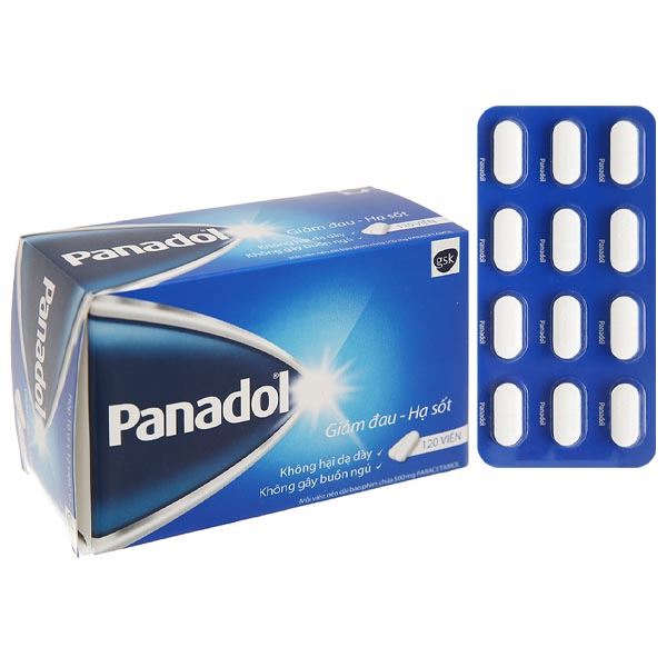 Panadol 500mg giảm đau, hạ sốt
