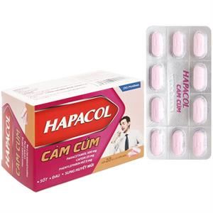 Hapacol Cảm Cúm trị các triệu chứng sốt, đau, sung huyết mũi