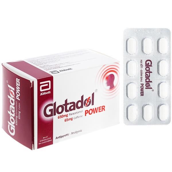 Glotadol Power giảm các cơn đau nặng, hạ sốt