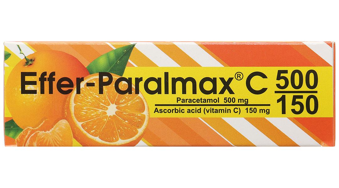 Viên nén sủi Effer-Paralmax C 500/150 Boston giúp giảm đau, hạ sốt