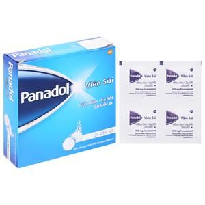 Viên sủi Panadol 500mg giảm đau, hạ sốt
