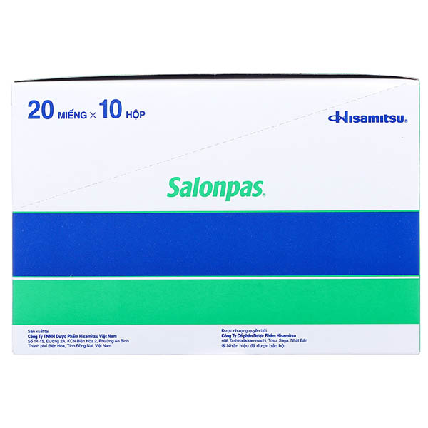Cao dán Salonpas giảm đau, kháng viêm cơ xương