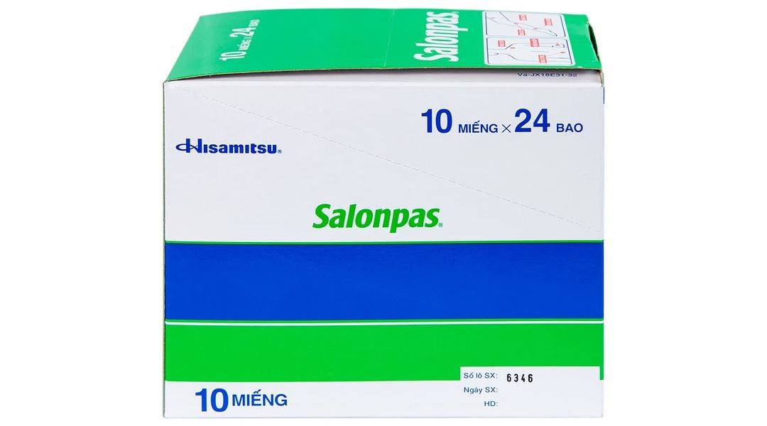 Cao dán Salonpas giúp giảm đau, kháng viêm