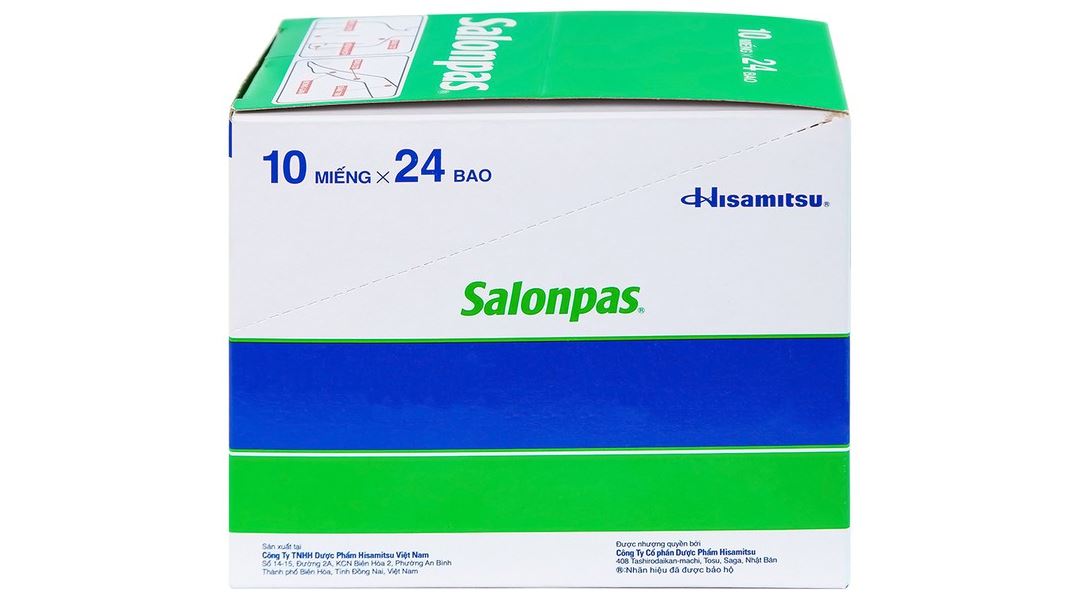 Cao dán Salonpas giúp giảm đau, kháng viêm