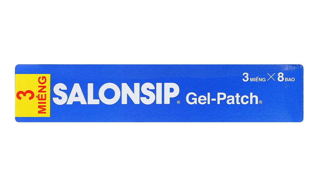 Cao dán Salonsip Gel-Patch giảm đau, kháng viêm cơ khớp