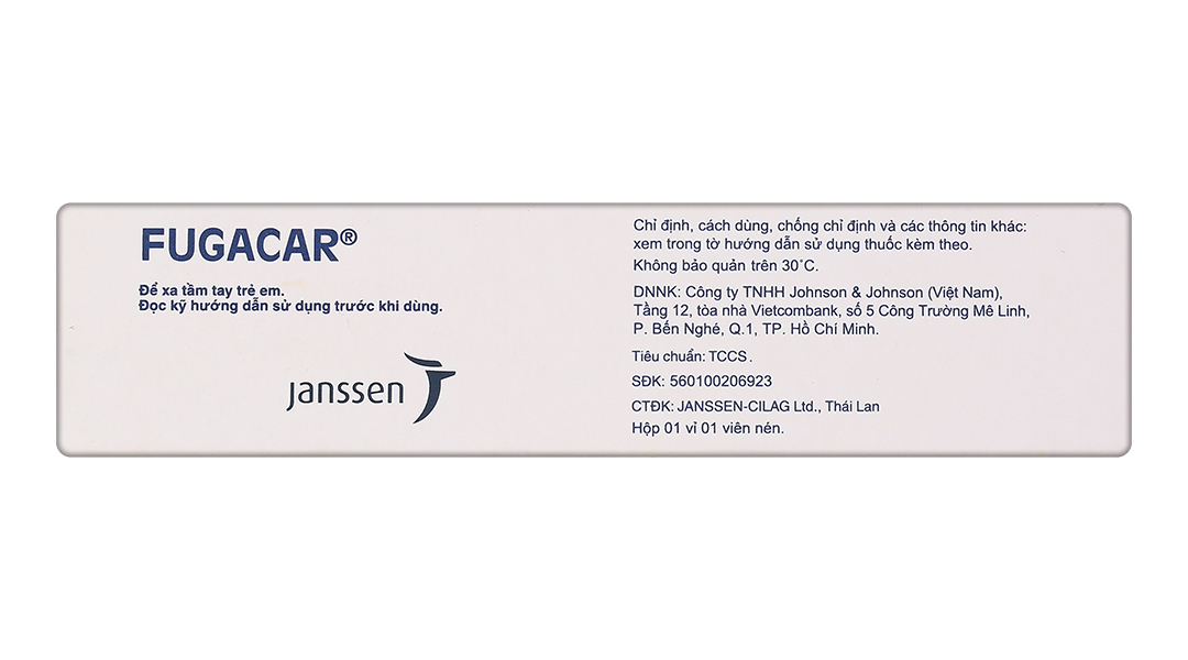 Viên nhai Fugacar 500mg trị nhiều loại giun đường ruột