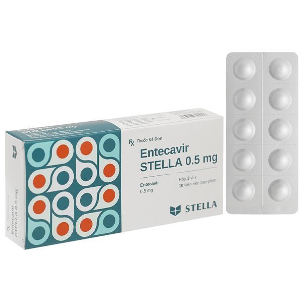 Entecavir Stella 0.5mg kháng virus, trị viêm gan B