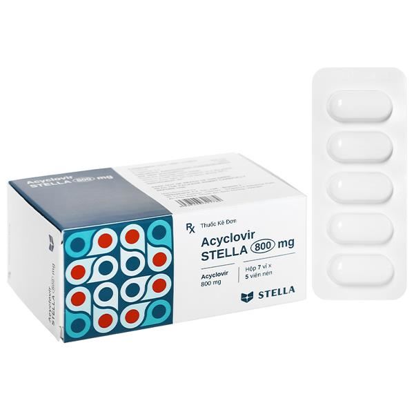 Acyclovir Stella 800mg thuốc trị virus