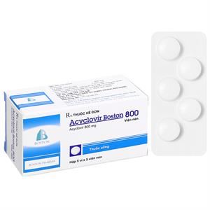 Acyclovir Boston 800 phòng ngừa và trị nhiễm virus