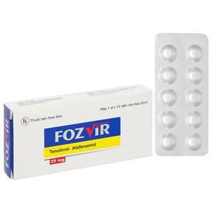 Fozvir 25mg trị viêm gan B