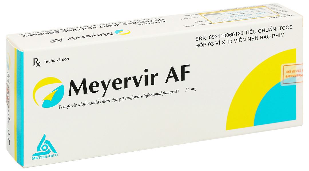 Meyervir AF 25mg điều trị viêm gan siêu vi B mạn tính