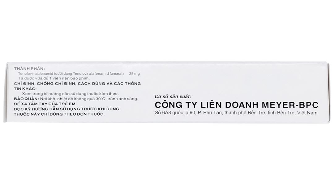 Meyervir AF 25mg điều trị viêm gan siêu vi B mạn tính