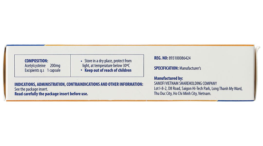 Acemuc 200mg tiêu nhầy trong bệnh lý hô hấp