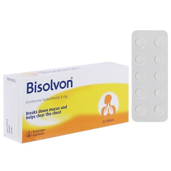 Bisolvon 8mg loãng đàm trong bệnh phế quản phổi cấp và mạn