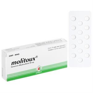 Molitoux 50mg loãng đàm trong bệnh lý hô hấp