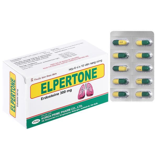 Elpertone 300mg trị triệu chứng đợt viêm phế quản cấp và mạn tính