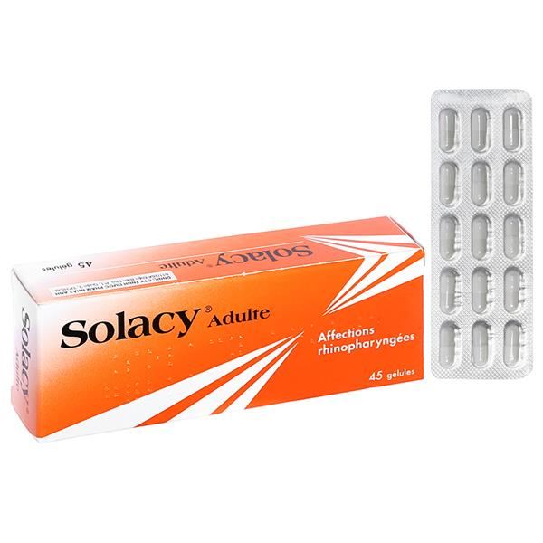 Thuốc Solacy Adulte trị triệu chứng bệnh lý mũi – hầu (45 viên) - 02/ ...