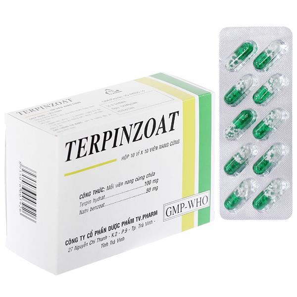 Terpinzoat trị ho, loãng đàm trong bệnh lý hô hấp