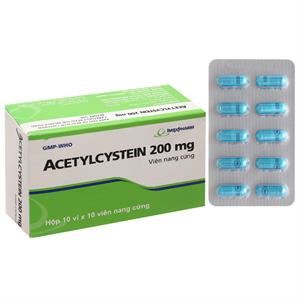 Acetylcystein Imexpharm 200mg hỗ trợ trị bệnh lý hô hấp có đờm