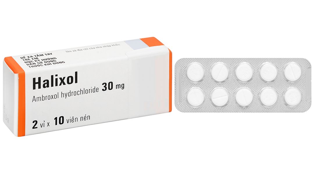 Halixol 30mg điều trị tắc nghẽn đường hô hấp, hòa tan dịch nhầy