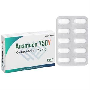 Ausmuco 750V trị hỗ trợ trong bệnh lý hô hấp có tăng tiết nhầy