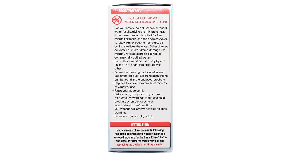 Bộ dụng cụ vệ sinh mũi Neilmed Sinus Rinse cho bé (1 bình 120ml + 30 gói) - 8
